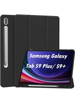 Case Compatible With Samsung Galaxy Tab S9 Plus 2023 12.4 Inch Sm X810 Sm X816B Sm X818U Soft Tpu Back Ultra Thin Cover With Pen Holder For Galaxy Tab S9 Plus Support Auto Wake Sleep