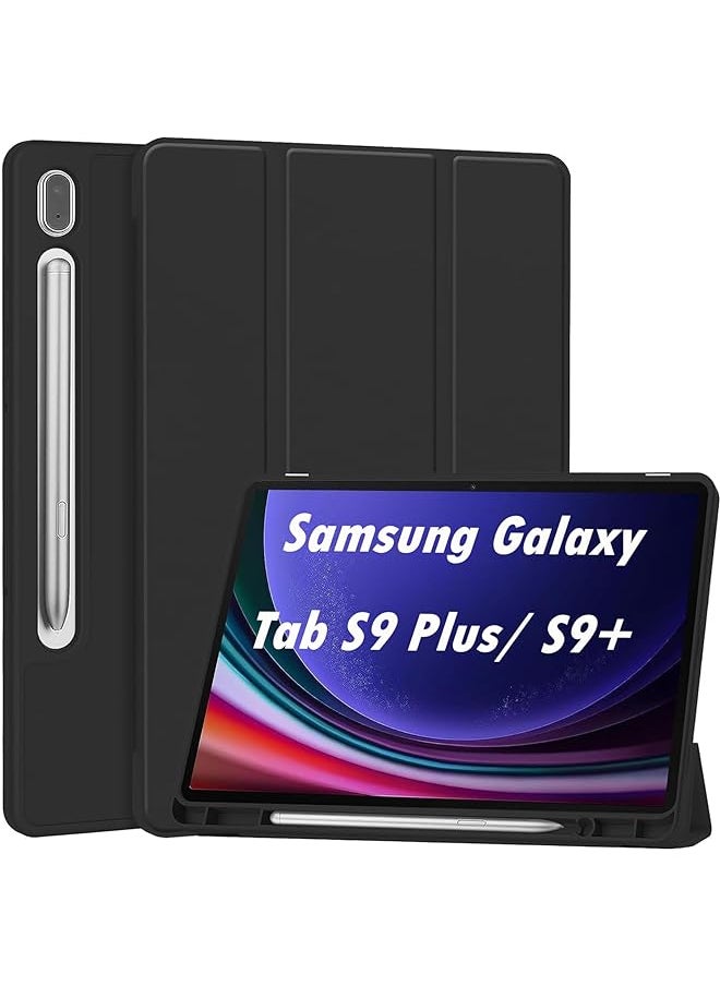 Generic - Case Compatible With Samsung Galaxy Tab S9 Plus 2023 12.4 Inch Sm X810 Sm X816B Sm X818U Soft Tpu Back Ultra Thin Cover With Pen Holder For Galaxy Tab S9 Plus Support Auto Wake Sleep - Image 1