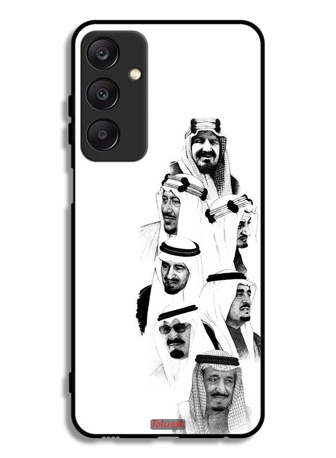 Tolwak Samsung Galaxy A25 5G Protective Case Cover Saudi Kings Art B_W - Image 1