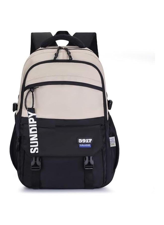 Teen Boys Backpack for School Solid Casual Girls BookBag School Bag for Kids  - Image 1