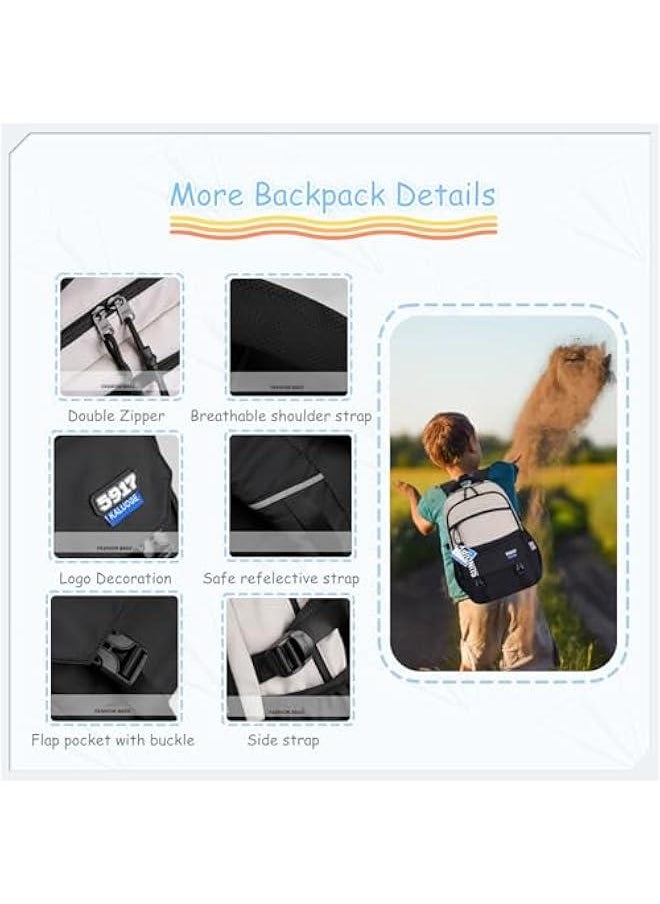 Teen Boys Backpack for School Solid Casual Girls BookBag School Bag for Kids  - Image 3