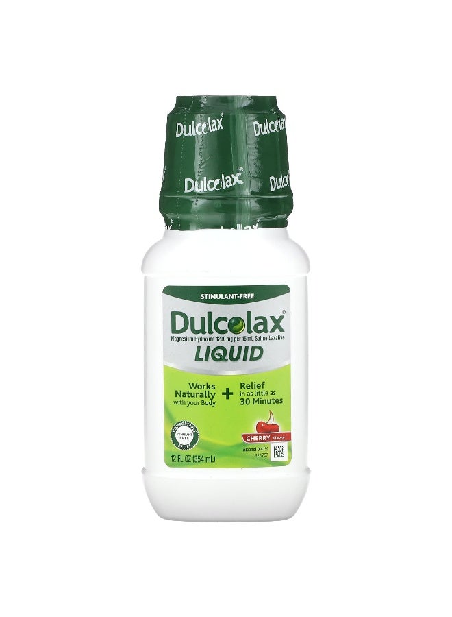 DULCOLAX Dulcolax, Liquid Laxative, Cherry, 12 fl oz (354 ml)  - Image 1