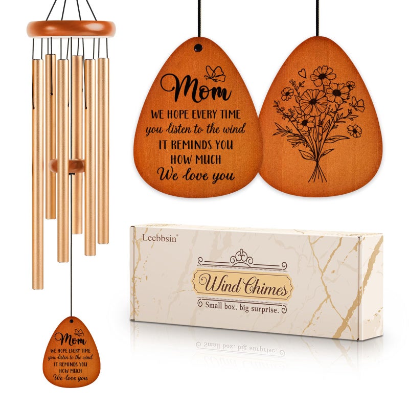 Leebbsin Gifts for Mom Moms Wind Chimes Best Birthday Gift for Mom Presents for Mother from Daughter Son Love Reminder Gifts for Mothers Day ChristmasLarge 36 - Image 2