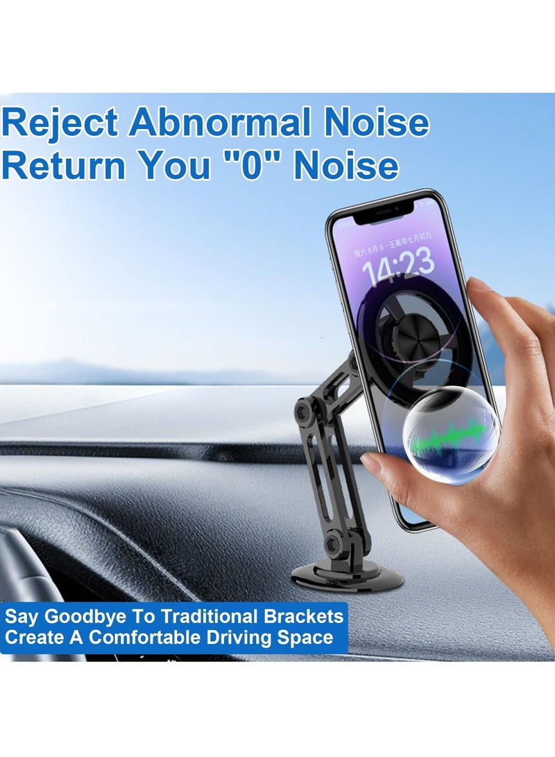 Y&D SYOSI Car Phone Holder, Magnetic Holder for 360° Adjustable Cell Mount Suction Universal Metal All Mobile Phones - Image 2