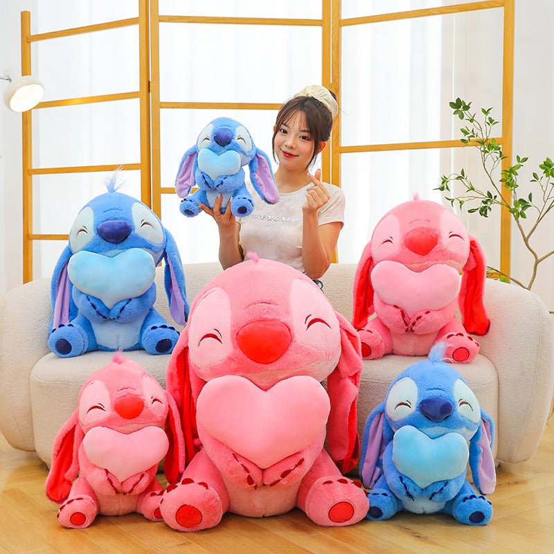 Stitch Plush Doll with Heart - Image 1
