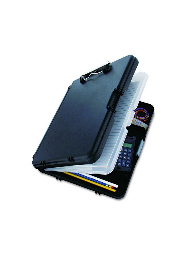 Saunders Workmate Ii 00552 Plastic Storage Clipboard Black Letter Size Plastic Form Holder 9 X 12 Inches With Low Profile Clip - Image 1