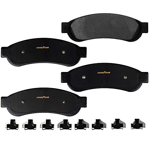 Goodyear Brakes GYD1334A | Truck & SUV Carbon-Ceramic Rear Brake Pads fits Ford F-250 Super Duty 13-10, F-350 Super Duty 13-10, F-450 Super Duty 12-11 - Image 1