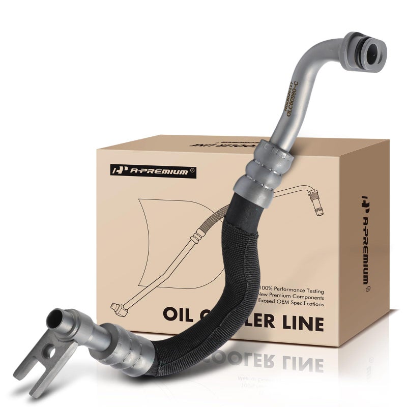 A-Premium APremium Outlet Engine Oil Cooler Line Hose Assembly Compatible with BMW E60E61 Series 535i 20082010 535i xDrive 20092010 535xi 2008 - Image 2