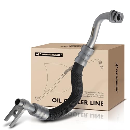 A-Premium APremium Outlet Engine Oil Cooler Line Hose Assembly Compatible with BMW E60E61 Series 535i 20082010 535i xDrive 20092010 535xi 2008 - Image 1