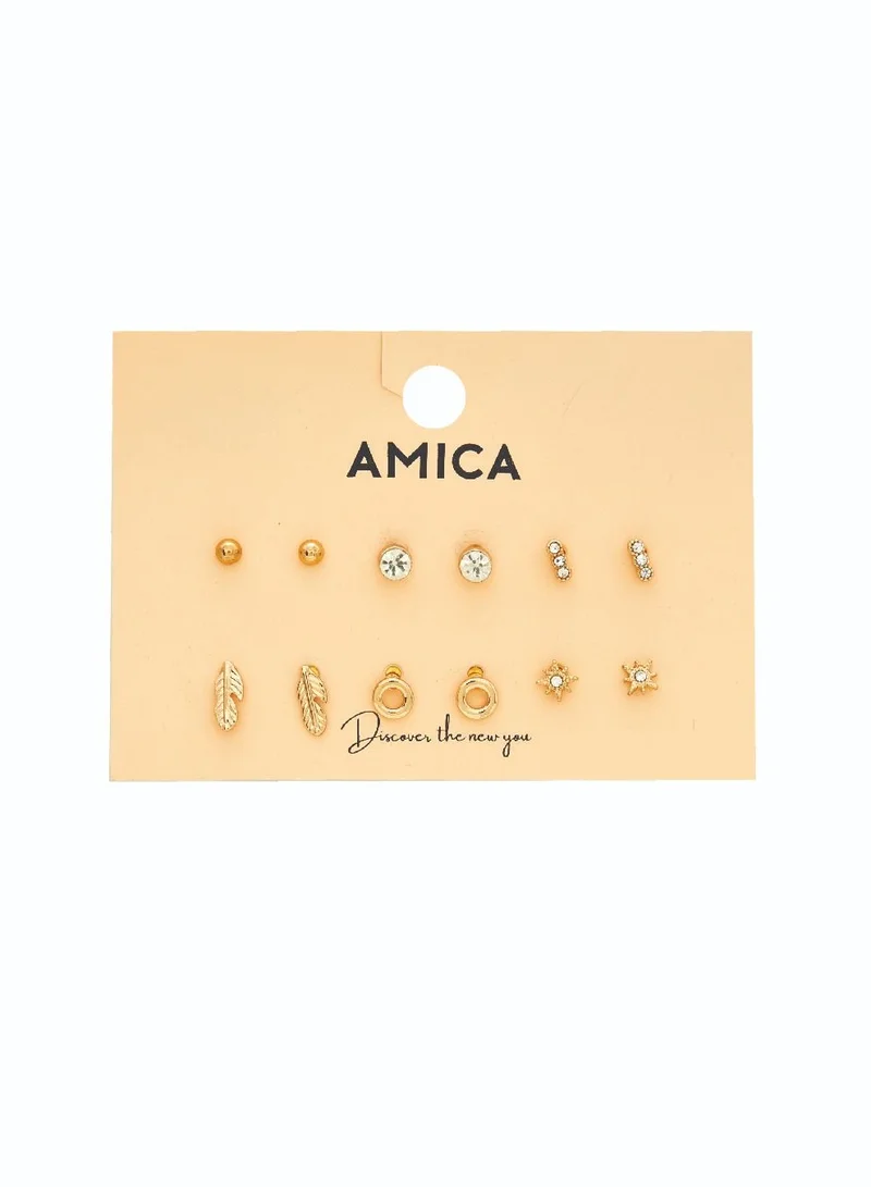 AMICA Assorted Set of 6 Earrings