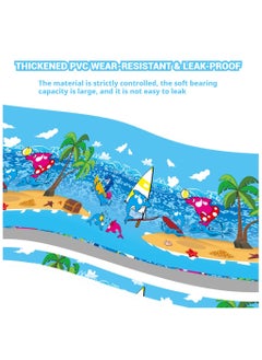 ZERIFAM Inflatable Swimming Pool, Thickened Large Kiddle Pool, Blowup Pool for Summer Water Party, Family Swimming Pool for Backyard Garden Outdoor Indoor (150x100x55cm)  - Image 3