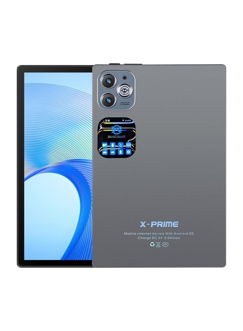 X - Prime i16 Pro Android 12 Tablet 10.1″ HD+ Display | 12GB RAM + 512GB ROM | Octa-Core | Dual SIM 5G & Wi-Fi | With Wireless Keyboard & Mouse | Learning & Study Tablet – Grey - Image 1