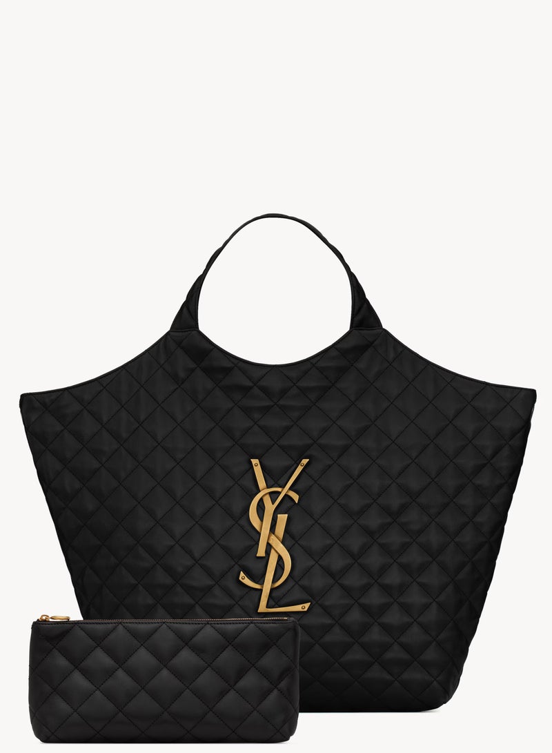Yves Saint Laurent Saint Laurent Nappa Leather Women Tote Bag With Removable Zipped Pouch, Women Shoulder Bag, Women Hand Bag, Women Maxi Shopping Bag  - Image 1
