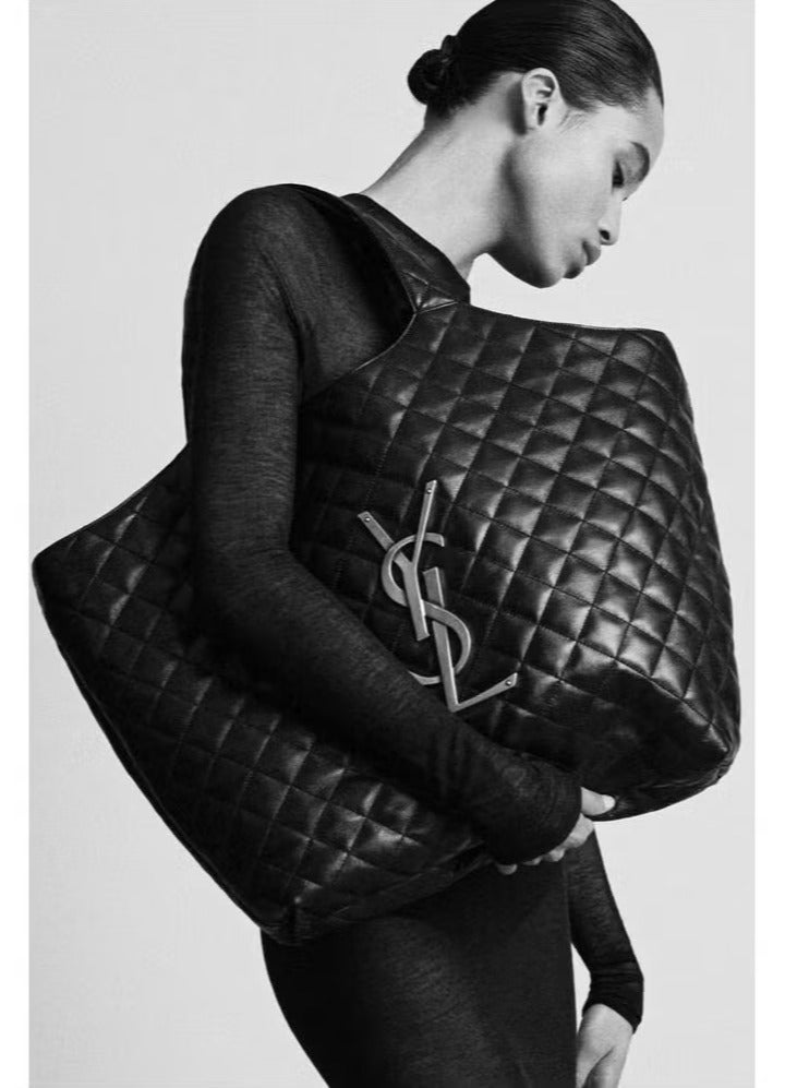 Yves Saint Laurent Saint Laurent Nappa Leather Women Tote Bag With Removable Zipped Pouch, Women Shoulder Bag, Women Hand Bag, Women Maxi Shopping Bag  - Image 2