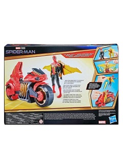 Spider-Man Marvel 6Inch Jet Web Cycle Vehicle And Detachable Action Figure Toy With Wings Movieinspired For Kids Ages 4 And Up  - Image 5