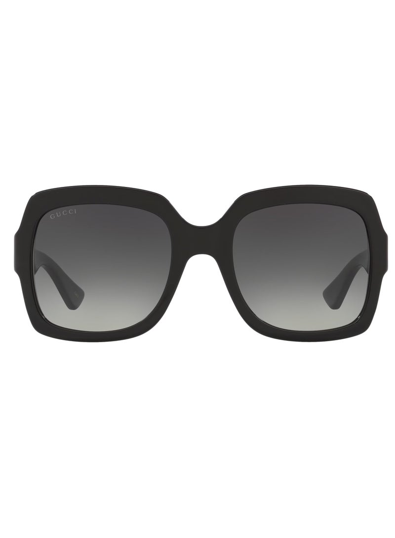 Gucci Women Black Square Sunglasses with Grey lenses GG0036SN-001 54mm - Image 2