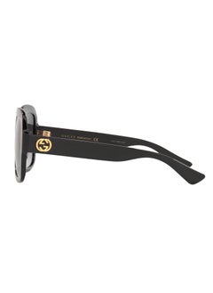 GUCCI Gucci Women Black Square Sunglasses with Grey lenses GG0036SN-001  - Image 3