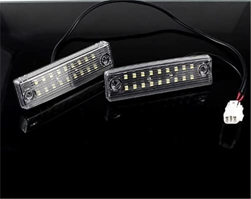 QASULER 2pcs 12V Number Plate Lamp for Toyota - Image 1