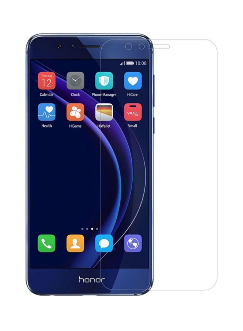 لاصقة حماية الشاشة من الزجاج المقوى لهاتف هواوي أونور 8 شفاف