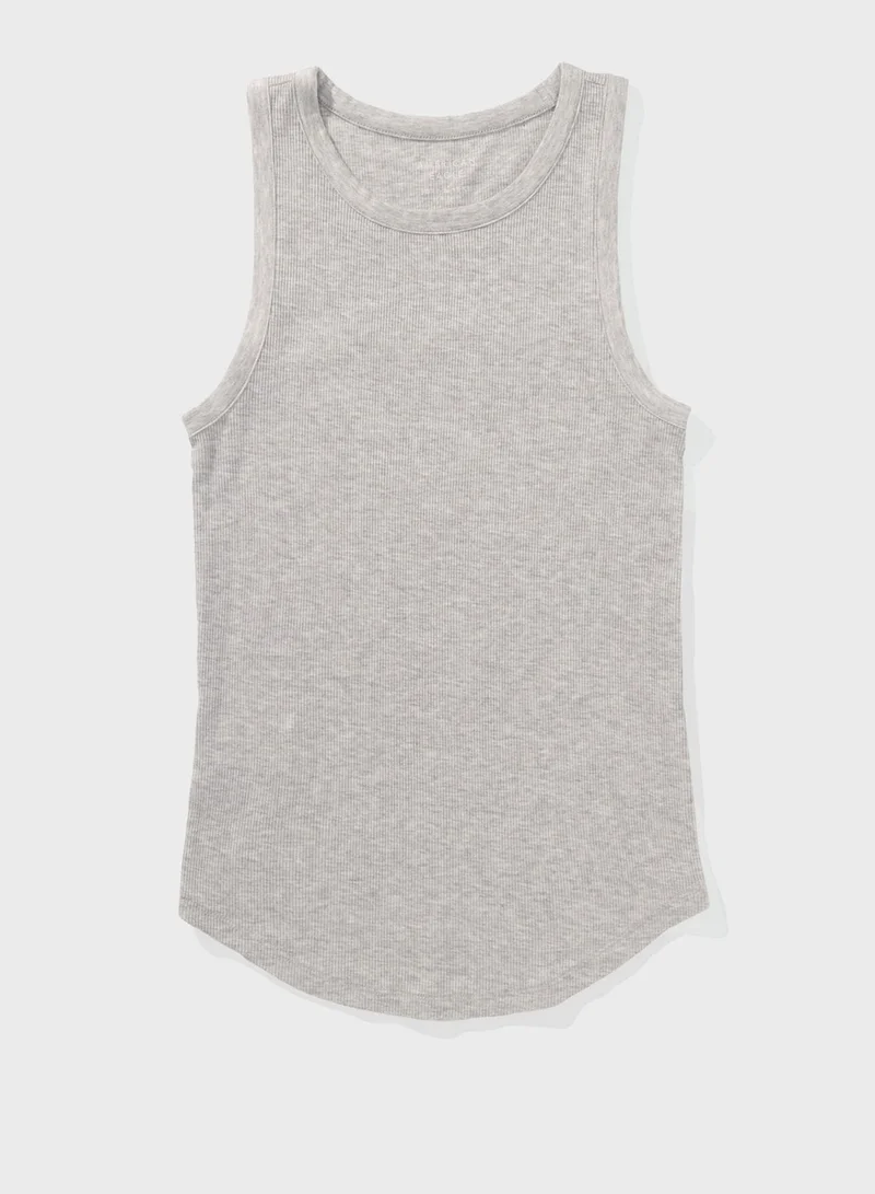 American Eagle Crew Neck Cropped Top