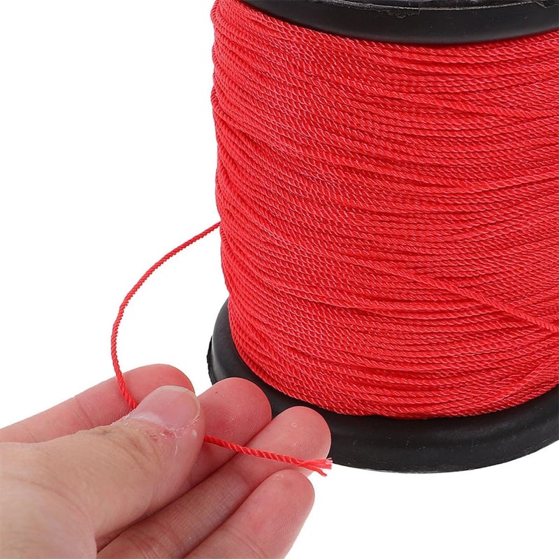 Construction Nylon Twine Cord, Builders String Line for Masonry, Red Twisted Construction String for Building Sites, 3 Rolls (0.195kg Each) - Image 4
