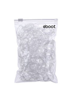 eBoot 3 Mm Clear Elastic Bands Hair Rubber Bands, 500 Pieces  - Image 1
