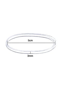 eBoot 3 Mm Clear Elastic Bands Hair Rubber Bands, 500 Pieces  - Image 2