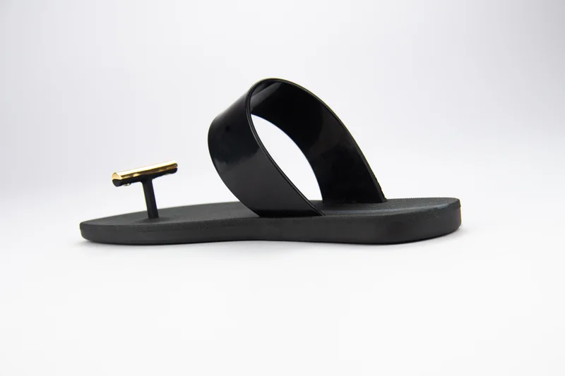 Voices Look Minimal Me Women'S Single Strap Sandals - Black