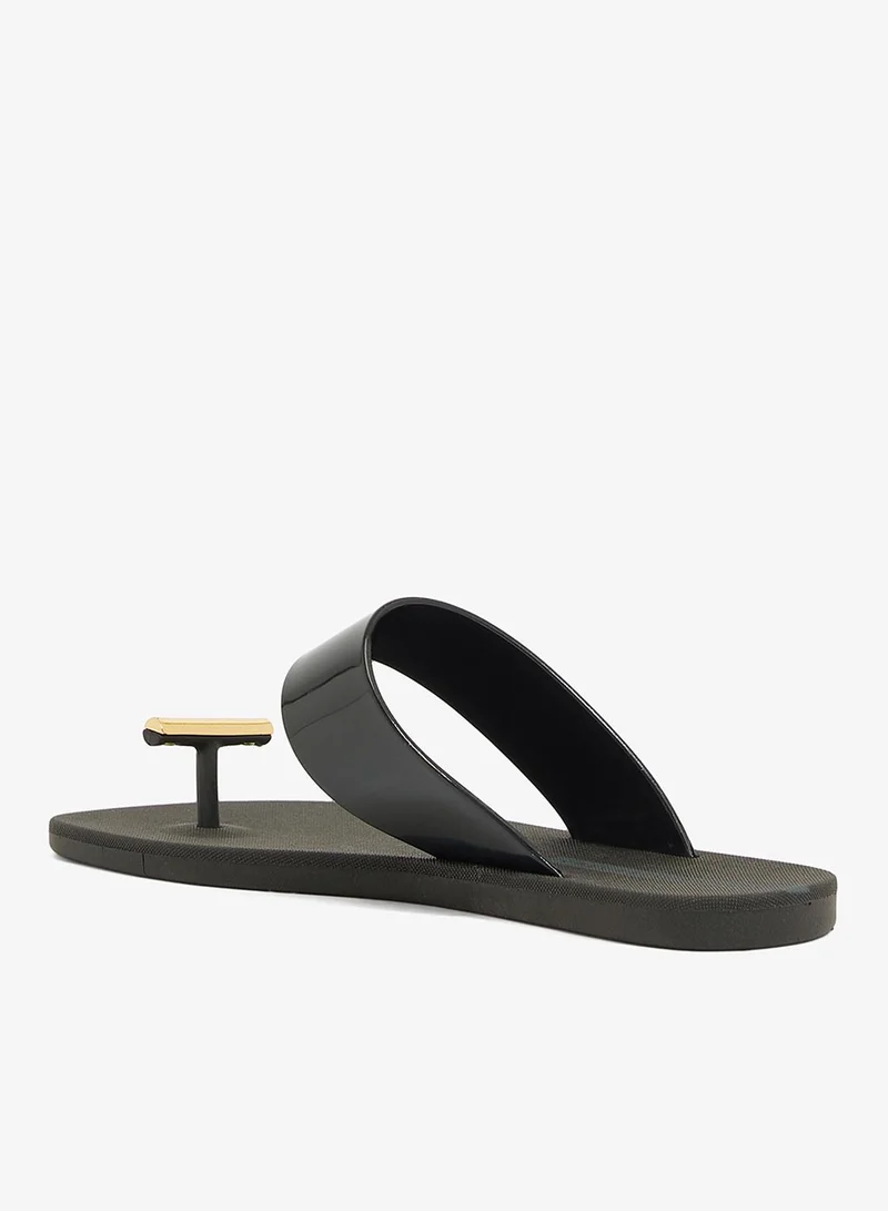 Voices Look Minimal Me Women'S Single Strap Sandals - Black