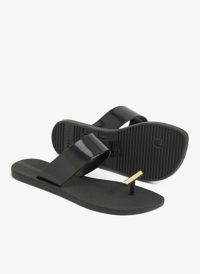 Voices Look Minimal Me Women'S Single Strap Sandals - Black - Image 3