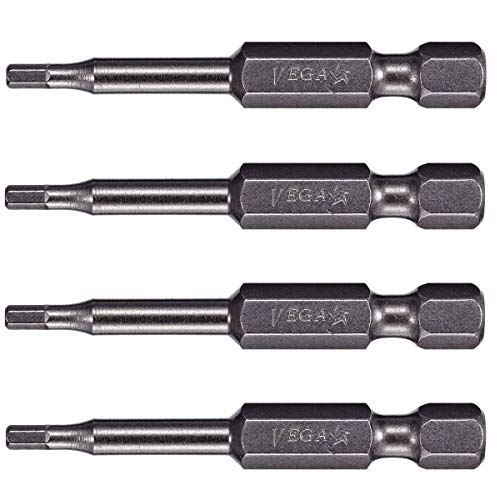 VEGA Industries VEGA 1/8" Hex Power Bits. Professional Grade ¼ Inch Hex Shank 1/8", 2 Inch Power Bits. 150H0864A-4 (Pack of 4) - Image 5