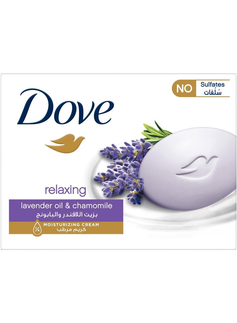 دوف صابونة للاسترخاء برائحة اللافندر والبابونج والكريم المرطب من دوف - 90 جرام - Image 1