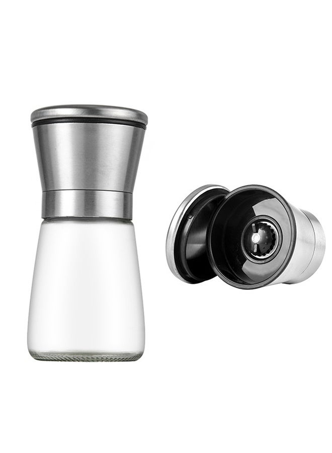 Stainless steel pepper and peppercorn hand grinder bottle 180ml  - Image 3