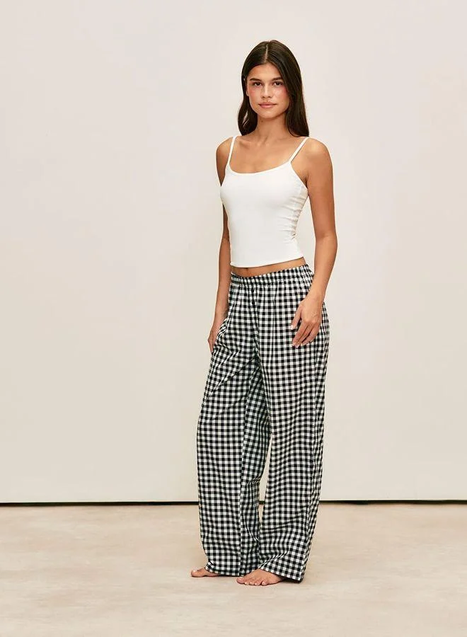 Undiz Checked poplin trousers