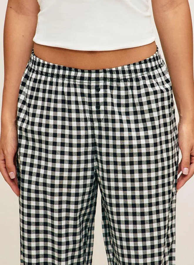 Undiz Checked poplin trousers