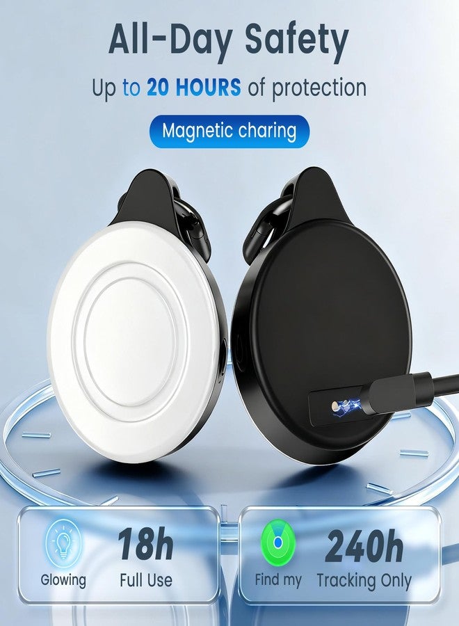 Vebiso 2-in-1 GPS Tracker & Dog Light - Smart Tracking Pet LED Light for iOS Only - Rechargeable IP68 Waterproof Dog Collar Light with 6 Modes for Night Walking - Works with Apple Find My, No Subscription - Image 2