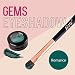 Skone Cosmetics Gems Eye Shadow Highly Pigmented Longwear Eye Makeup Single Eyeshadow with Pro Shimmery Finish UltraBlendable Slightly Shimmer Shades Green Eyeshadow Romance - Image 3
