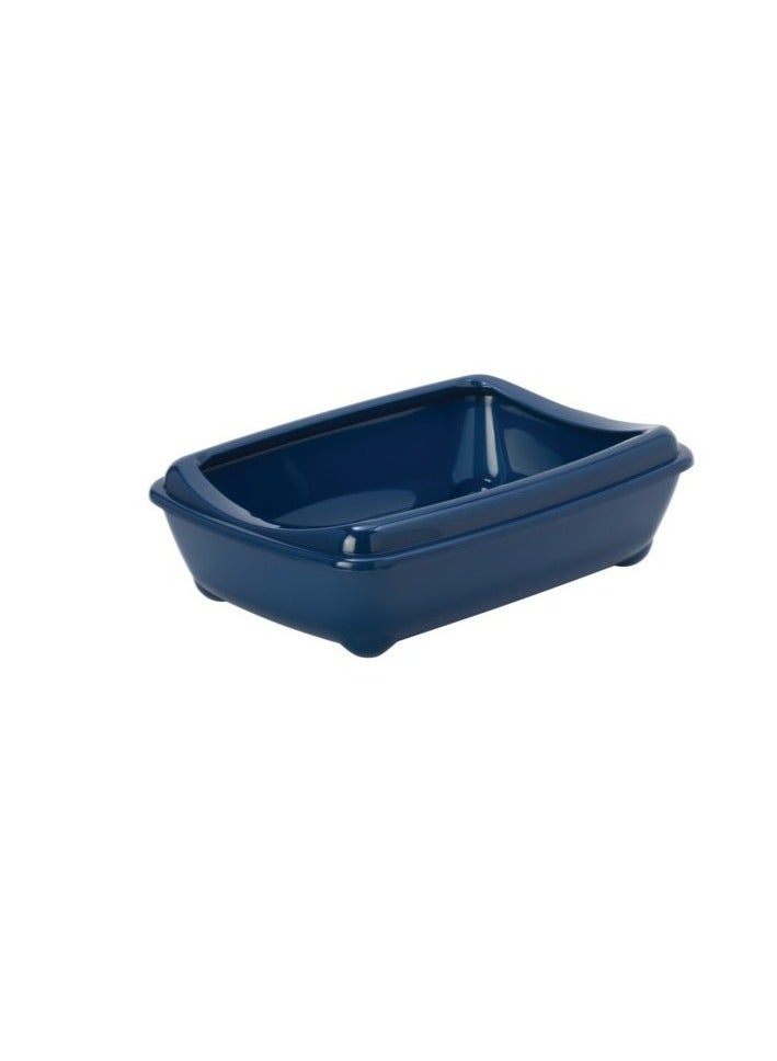 MODERNA Arist O Tray Cat Litter Tray Color Blue Size M With Rim - Image 1
