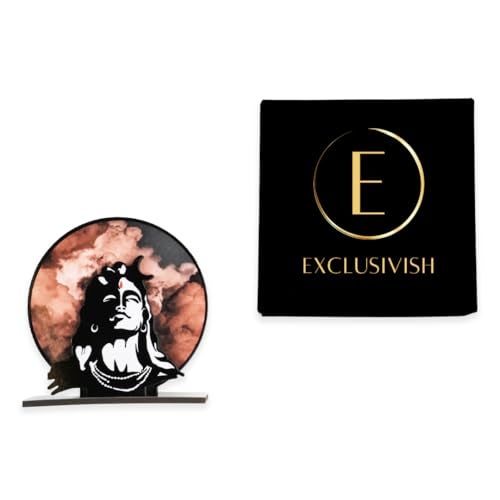 Exclusivish Shiv Ji 3D Car Idol with Box | Shiva Idol for Car Dashboard, Mahadev Murti, Adiyogi Statue for Home, Mandir, Work Desk & Living Spaces | Lord Shiva Gift Items & Car Dashboard Accessories - Image 5