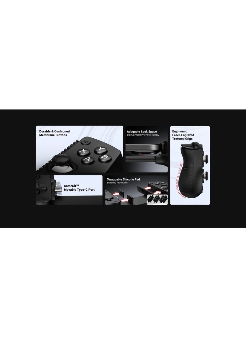 General - Classic Gamepad GameSir X5 Lite Mobile Gaming Controller for Android & iPhone 15/16 Series (USB-C), Hall Effect Joystick, Lightweight Ergonomic Phone Controller- Play Genshin Impact & Zenless Zone Zero - Image 1