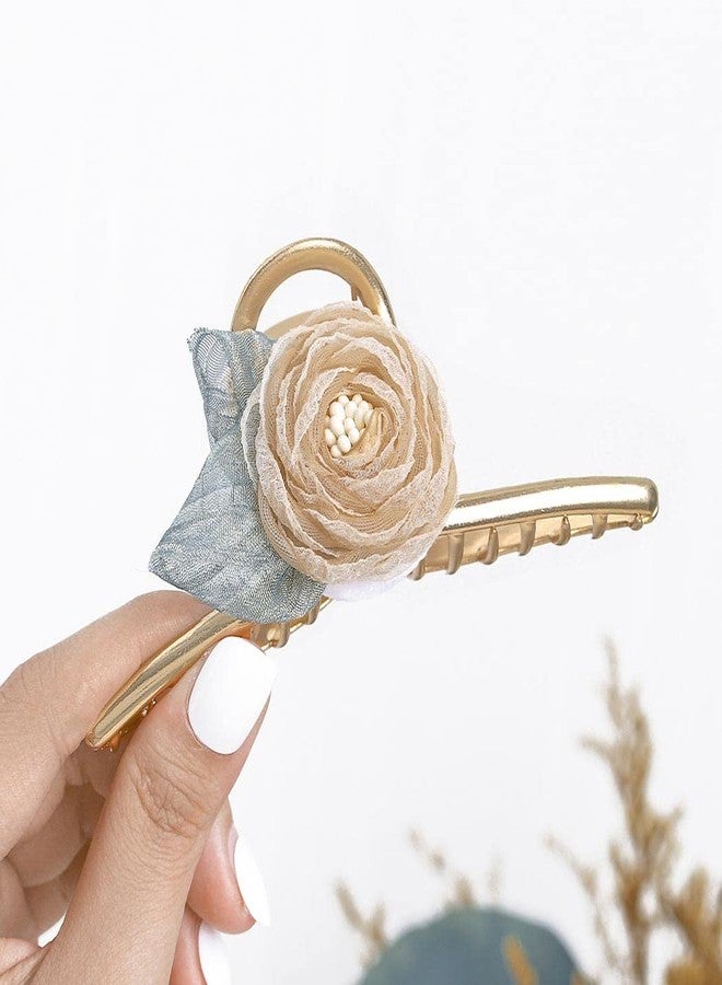 Bohend Big Flower Hair Claw Nonslip Thick Hair Clip Strong Large Hair Styling Accessories for Women and Girls - Image 5