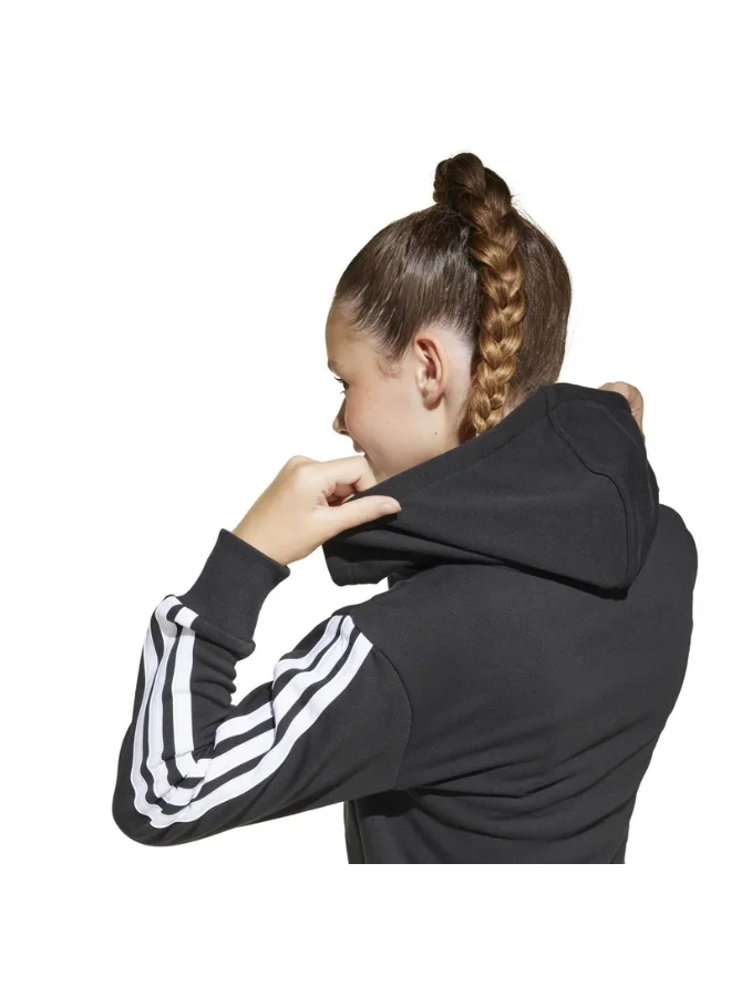 Adidas Adidas Jg 3S Ft Fz Cro Black Hooded Track Top Track Tops For Kids