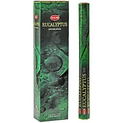 HEM Eucalytpus 16 Inches Tall 60 Jumbo Sticks Box HEM Incense