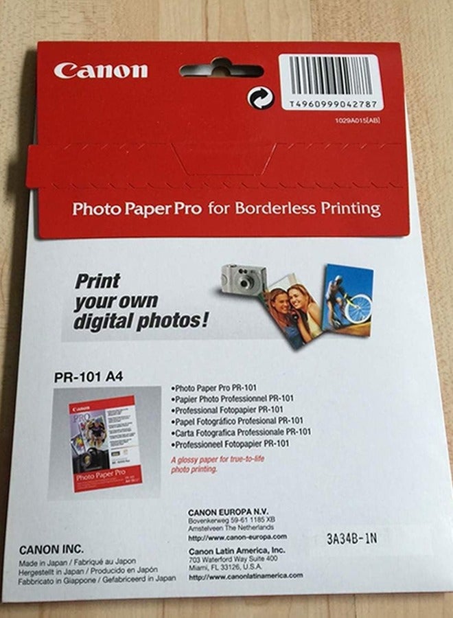 Canon Canon Photo Paper Pro PR-101 - Super High Gloss 13 x 18 cm - Image 3
