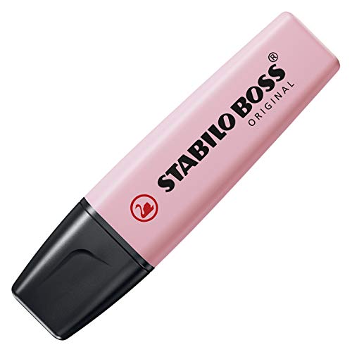 STABILO Boss Original Pastel Highlighter,Pink Blush, 5mm (70/129) - Image 1