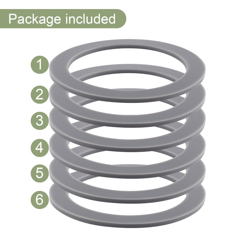 Equust 6-Pack Rubber Gaskets Sealing O-Ring Compatible with Oster Blender Replacement Parts - Image 4
