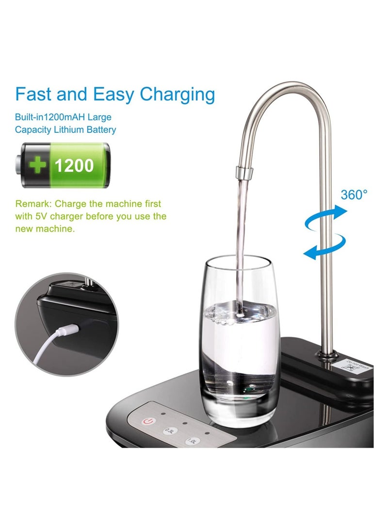 Automatic Electric Drinking Water Dispenser USB charging Portable Bottle Pump Bucket Usable With Gallons Ideal For Home Kitchen Office And Outdoors - Image 2