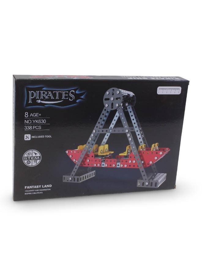 OKO Metal Assembly Amusement Park Pirate Ship Model (338 pieces) - Image 1