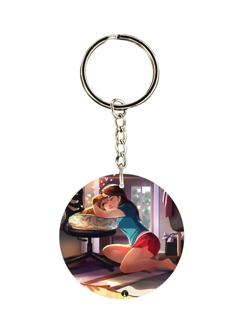 Cartoon Printed Keychain