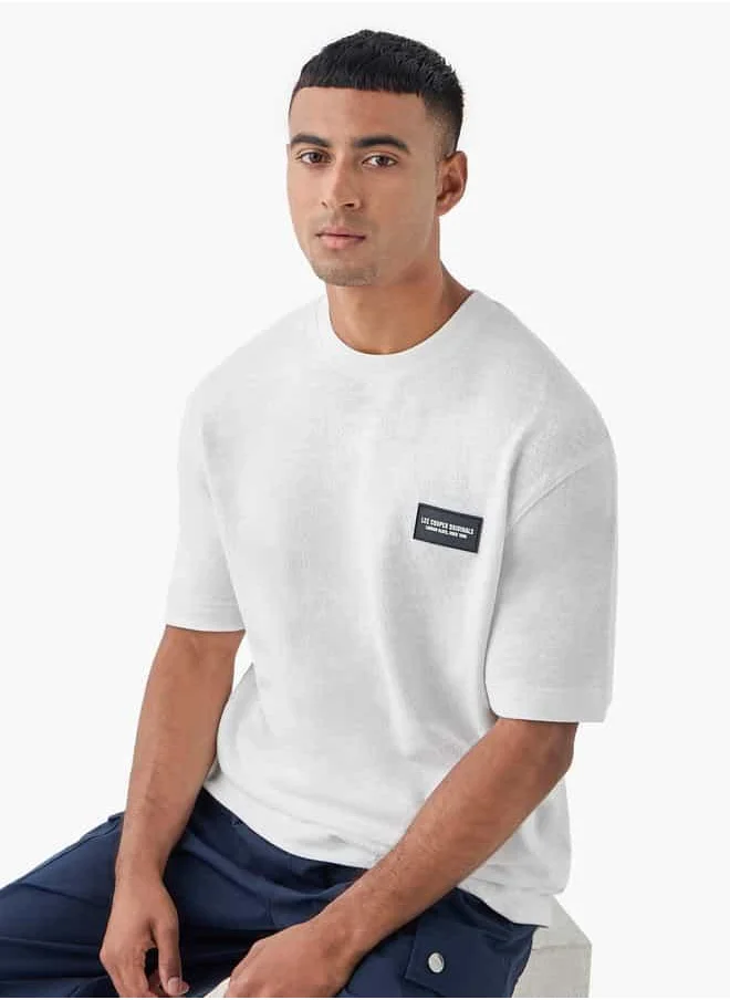 Lee Cooper Textured Badge Tee For Male
